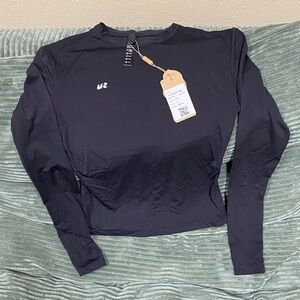 U2 Women's Navy Long Sleeve Top